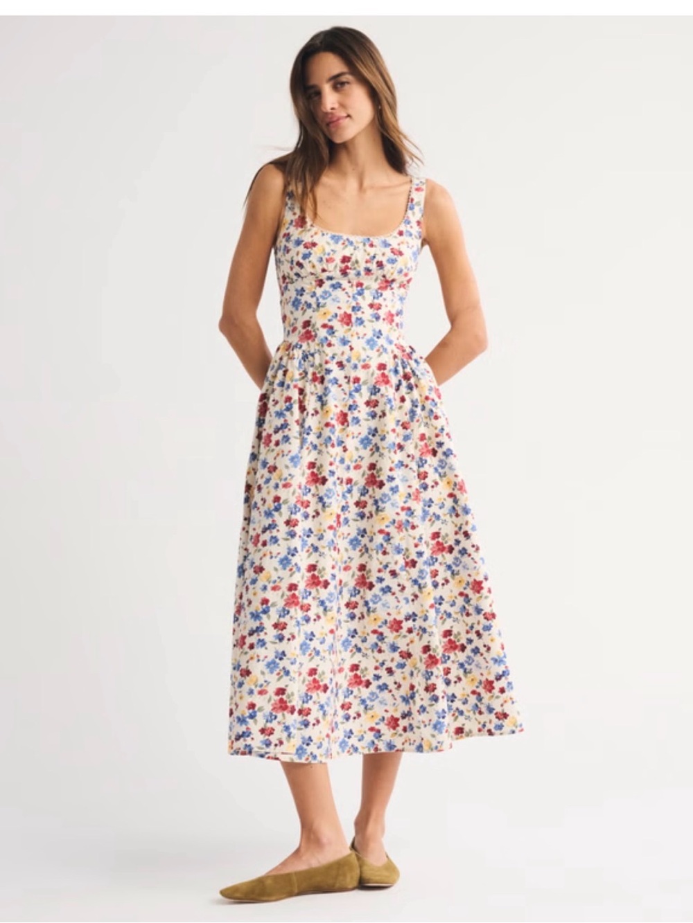 A&F Bra-Free Dylan Midi Dress